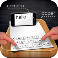 Paper Keyboard: Typing on a real piece of paper